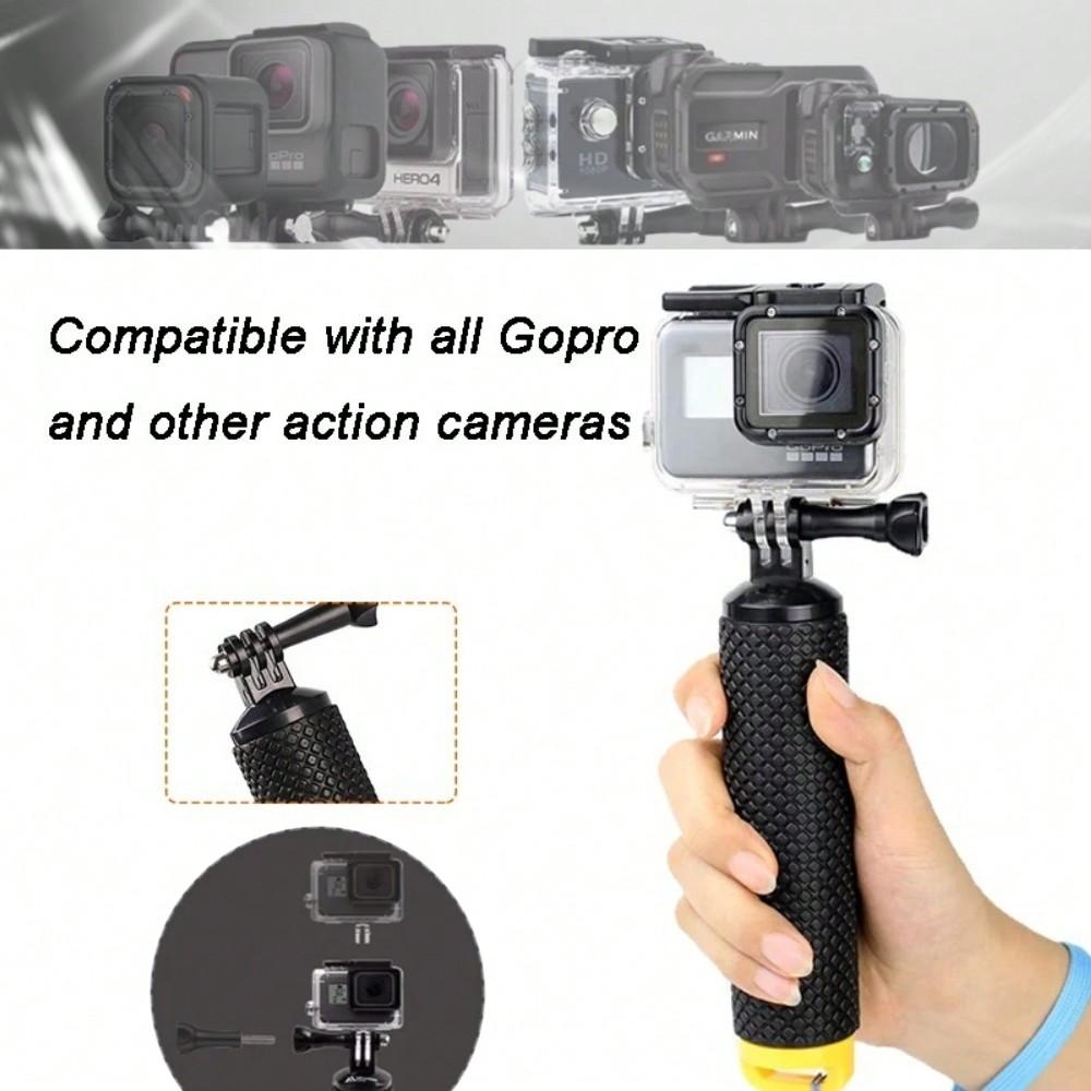 1PC Orange Water Floating Stand Buoyant Selfie Stick For GoPro Hero 12 11 10 9 8 7 6 SJCAM Insta360 X2 X3 DJI Osmo