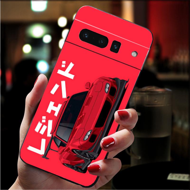 Japan JDM Tokyo Drift Sports Car Phone Case For Google Pixel 10 9 Pro XL 9A 8 7 6 Pro Pixel 8A 7A 6A Pixel 8 7 6 5 Google Pixel 8 Pro
