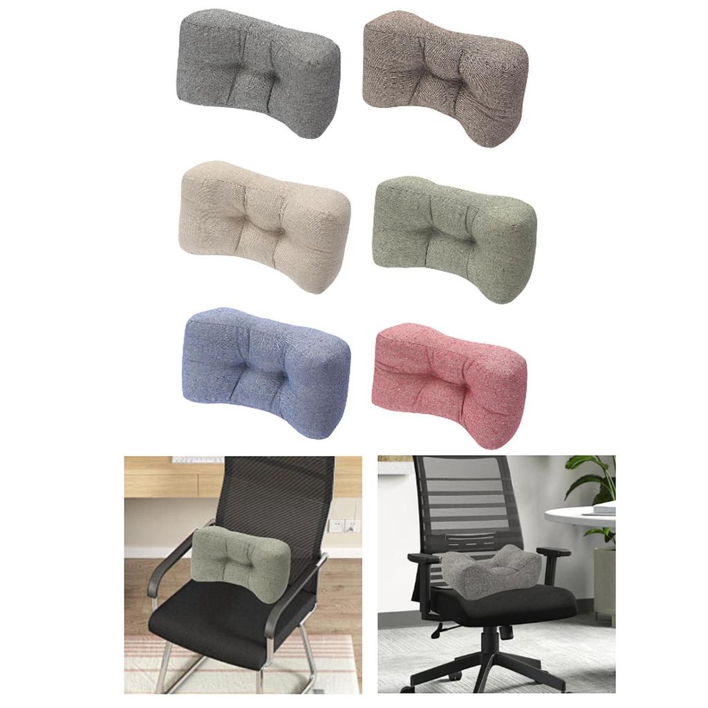 Back Cushion Curved Design Lumbar Back Support Pillow for Bedroom Nap Sofa