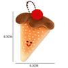 New Plush Funny Food Doll Dessert Cartoon Bread Charm Doll Keychain Cute Kawaii Backpack Girl