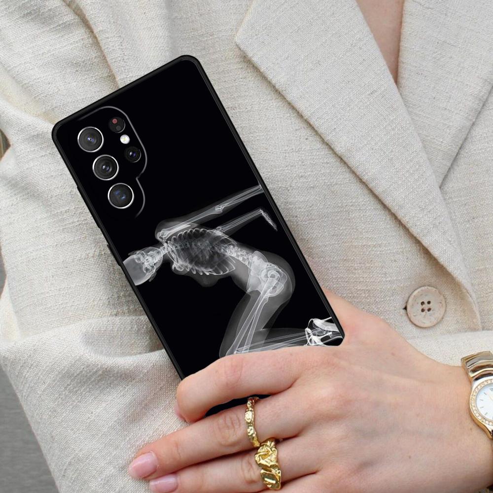 Skeleton X-Ray Cell Phone Case for Samsung Galaxy S26 Ultra S25 S24 S23 S22 S21 S20 Note10 Cover