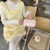 Fresh Quilted Hand-Held Cosmetic Bag for Girls - Large Capacity Cute Storage for Stationery and More