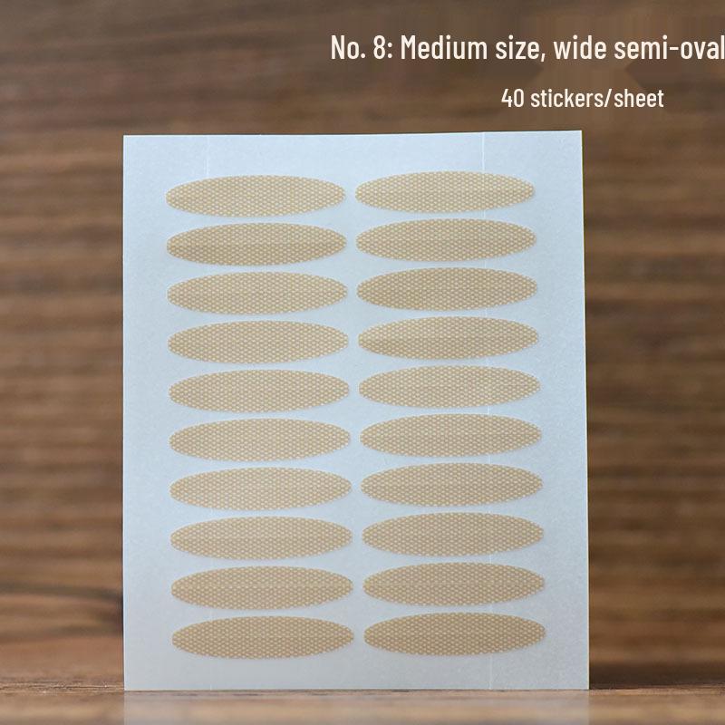 9 Pairs Skin-Toned Mixed Eyelid Tapes for Invisible Double Eyelid Support and Swollen Eye Adjustment