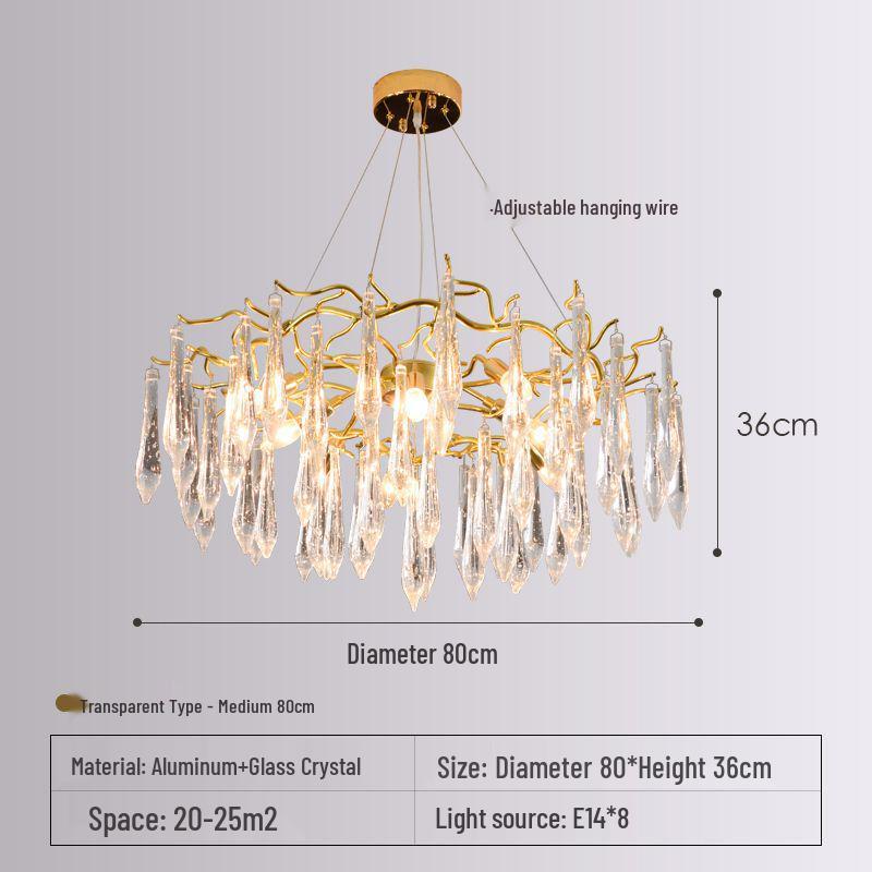 American Luxury Crystal Chandelier for Living, Dining, and Bedroom