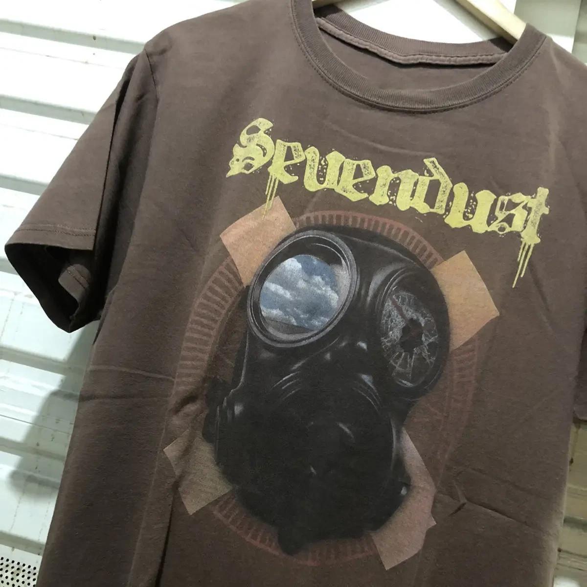 Sevendust Band Gas mask Album Dark Chocolate T-shirt S to 5XL TU1849 L