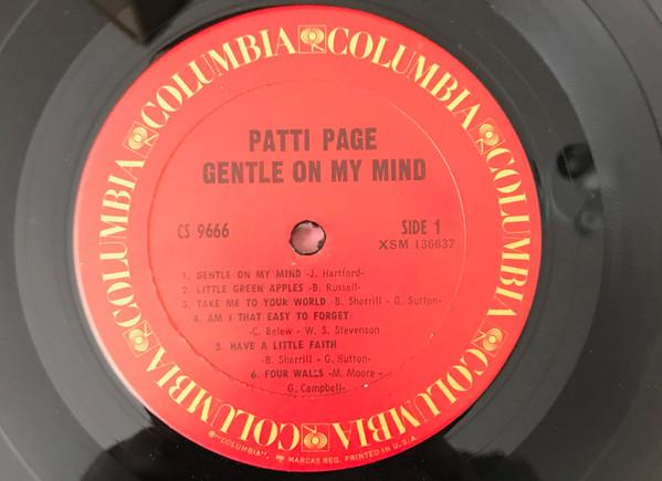 LP Record PATTI PAGE - Gentle On My Mind CS9666 COLUMBIA US Jazz Used