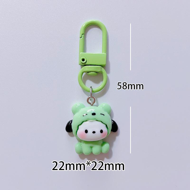 Kawaii Lovely Pochacco Keyring Cartoon Puppy Keychain For Cute Girl School Bag Pendant Backpack Hanging Ornaments Gifts