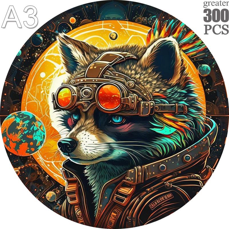 Animal Jigsaw Puzzles 300Pcs Wooden For Adults Kids Birthday Gifts Unique Dog Puzzle 3D Family Games Toys A3,A4,A5 Size