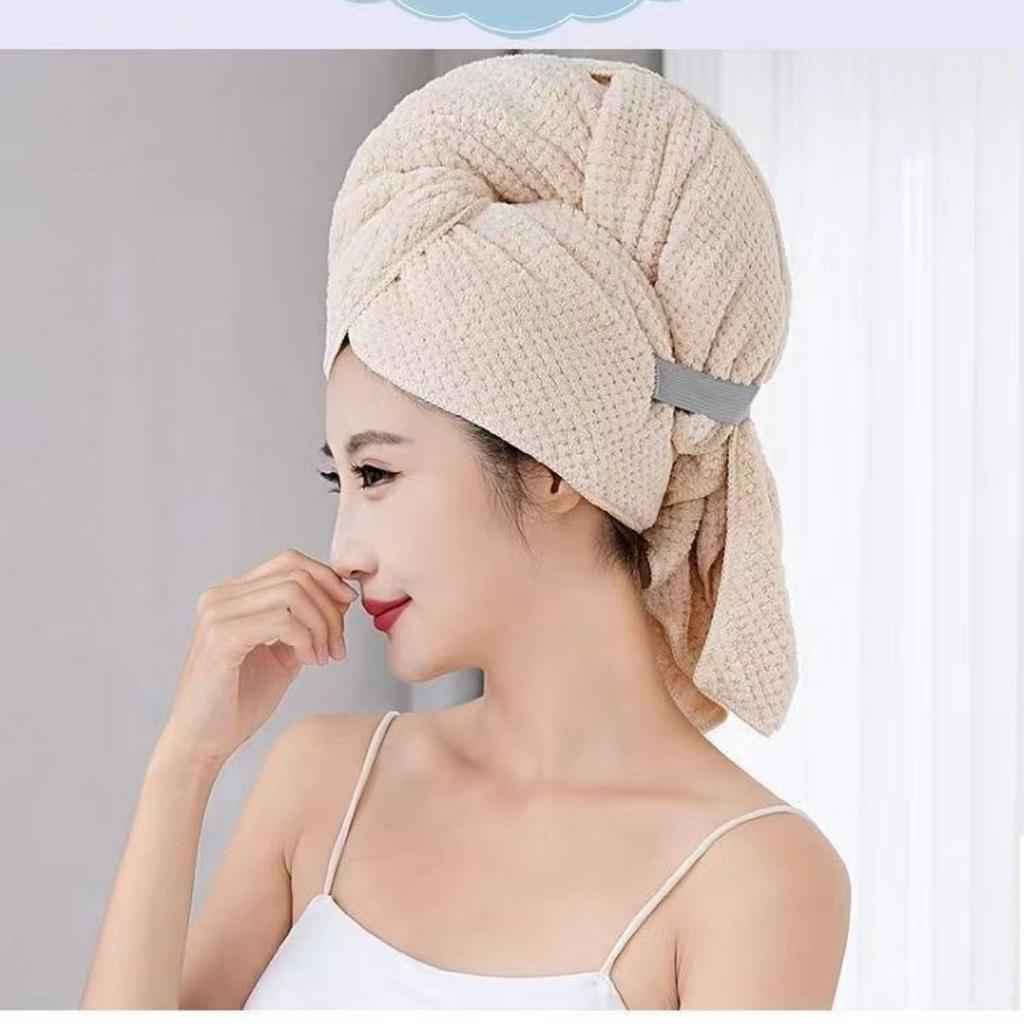 Dry Hair Cap, Super Absorbent, Quick Drying, Enlarged, Elongated, Headband Towel, Long Hair Shower Cap, Women's, Large Hair Towel