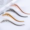 Mode Haarnadel Haarspangen Aus Gebürstetem Metall Einfache S Geformt Geometrische Lange Haar Klaue Clips Accesorios Mujer Pince Cheveux