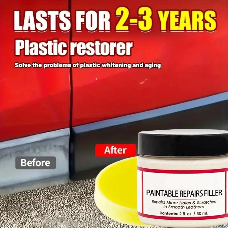 Non Toxic Plastic Scratch Repair Formula Safe Tire Trim Anti Aging Treatments for Family Restores Auto Motorcycle Tires