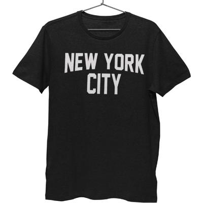 New York City Kids Tee Heather Charcoal T-Shirt Screen-Printed Lennon