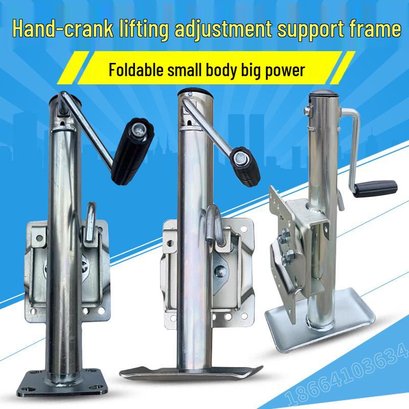 Heavy-Duty Hand-Crank Adjustable Lifter with Ground Brake and Support Frame
