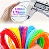 5M 1,75mm 3D-Druckstift-Filament-Minen PLA/ABS/PCL-Kunststoff-Doodle-Zubehör (10/20 Farben)