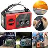 20000mAh Solar Emergency Weathe Radio SOS Alarm AM FM NOAA Alert Radio Hand Crank Reading Flashlight Outdoor Cell Phone Charger
