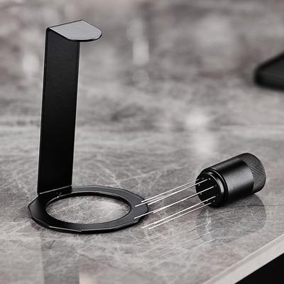 8 Needles Espresso Powder Stirrer Stainless Steel Magnetic Stand Coffee Stirrer Needle Anti Slip Handle Space Saving
