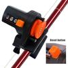Fishing Line Counter Meter 0-999m Mechanical Line Measuring Tool with Adjustable Clip for Tracking Line Length on Fishing Reels