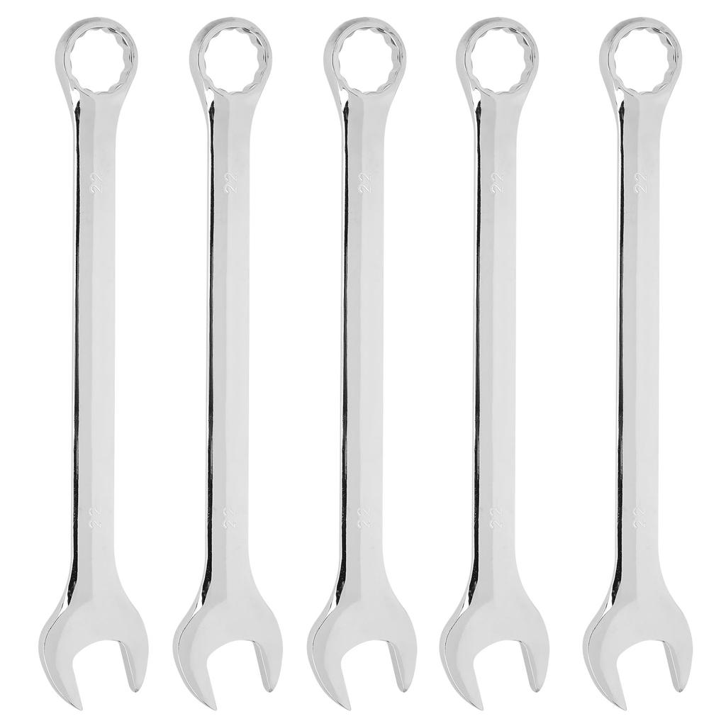 5Pcs Ratchet Wrench Dual Purpose Open Box Spanner Chrome Vanadium Steel Hand Tools 22mm