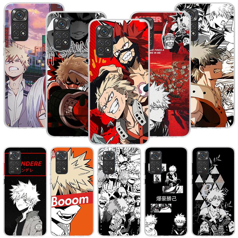 My Hero MHA Bakugou Katsuki Phone Case For Xiaomi Redmi Note 15 14 13 12S 12 Pro Plus 11S 11E 11 11T 10S 10 Art Soft Pattern Cov