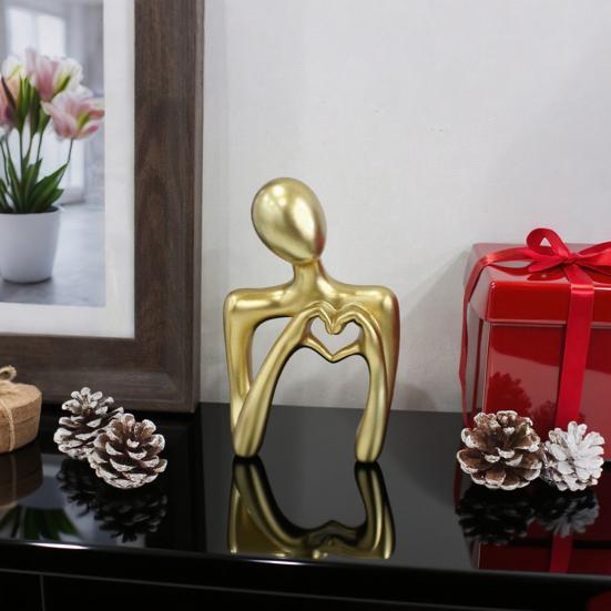 Abstrakt Mannstatue Nordisk Kjærlighet Varme Gest Mannlig Figur Skulptur Stue Soverom Kontor Dekorasjon Ornament