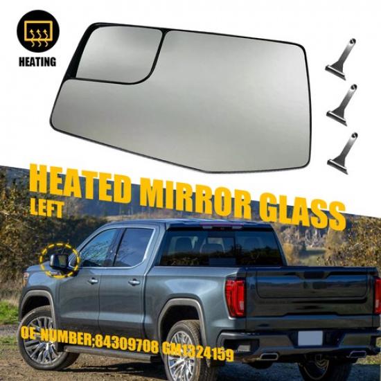 For GMC Chevrolet 1500 Sierra Silverado 1500 19-23 Left OEM Side Mirror Glass EA