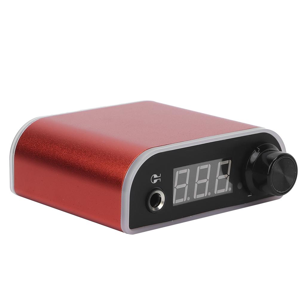 Tattoo Power Supply LCD Display Adjustable Tattoo Machine Power Supply Red (100‑240V)