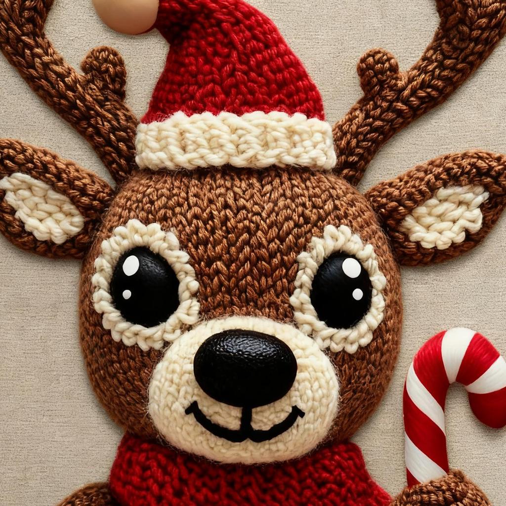 Christmas Pillow Cover 18x18 Inch Linen Soft Elk Deer Pattern Cushion Case Farmhouse Holiday Home Living Room Decor Xmas Gifts