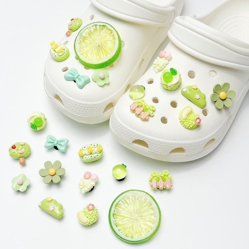 1set New Flower Bow Shoes Decoration DIY Removable Shoe Buckle Personalized Shoe Charms Set Fashion