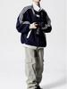 Herr Höst Patchwork Sportjacka - Mångsidiga High Street Punk Randiga Baseball Ytterkläder