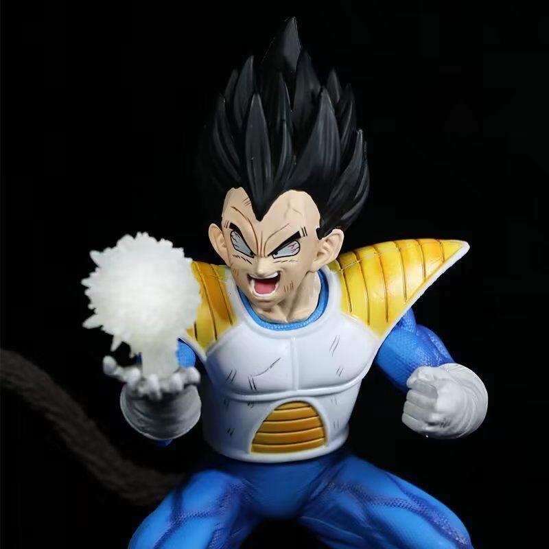 17cm Anime Dragon Ball Z Transformed Vegeta Ape Statue with Artificial Moon PVC Action Figure Collectible Model Ornaments
