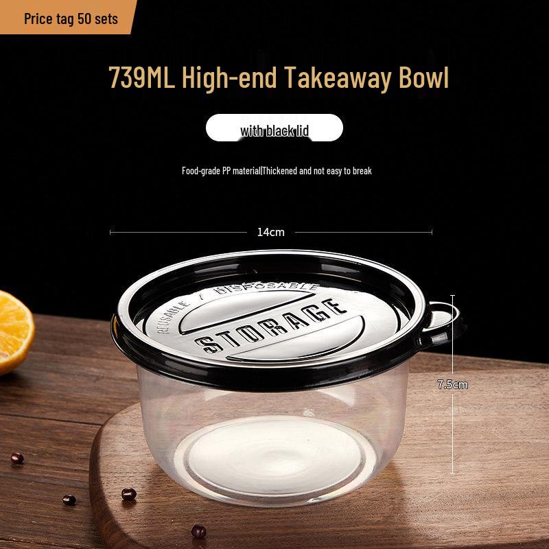 Disposable Round Lunch Box Set