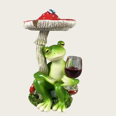 Pilz Frosch Harz Gartenornament: Außen- & Heimdekoration