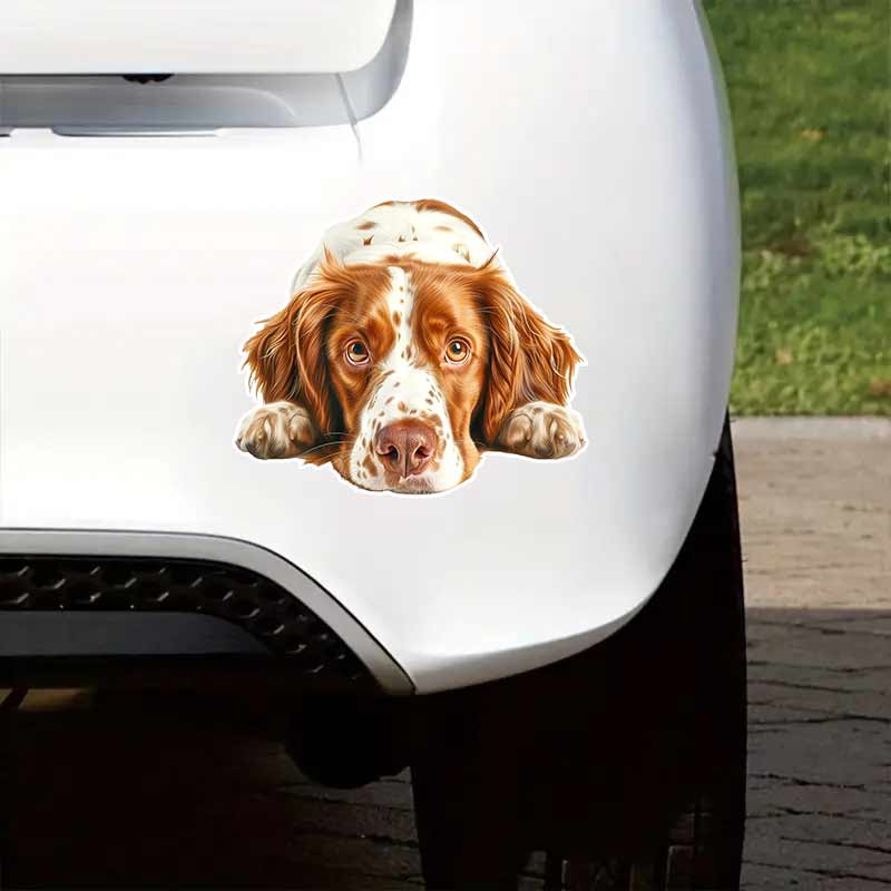 Cute Guard Dog Car Sticker Vinyl Decal Waterproof Rear Window Motorcycle Camper Bumper Truck Laptop Decoration TM219