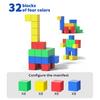 32/64/96Pcs/Set Magnetic Cube Building Block Preschool Learning Educational Colorful Building Brick Construction