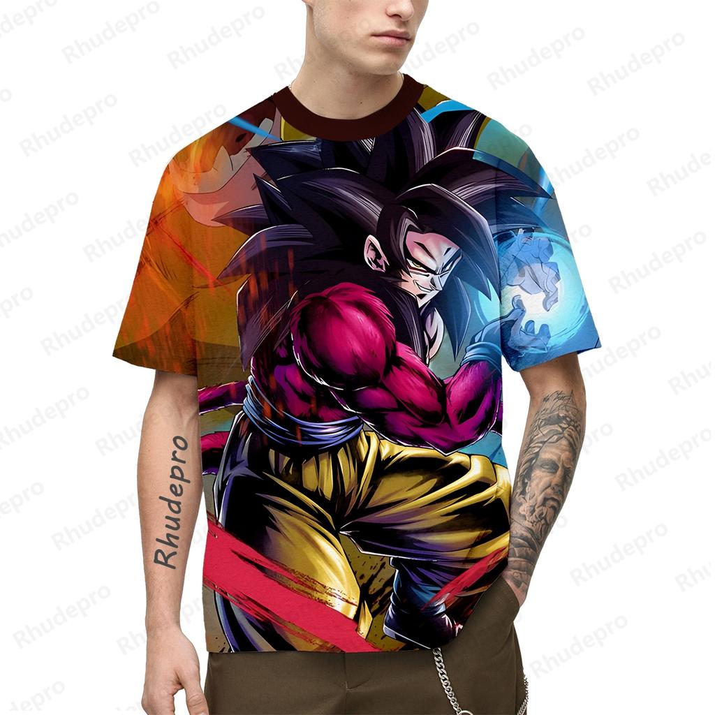 Vegeta Gym Tops 100-5XL Goku Hip Hop T-Shirt für Männer Cosplay T-Shirts Übergroße Kleidung Mode Anime Y2k