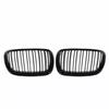 For BMW X5 E70 X6 E71 2007-2013 ABS Car Grille Front Kidney Grill Double Line Matte Black 51137157687 51137157688 51137185223