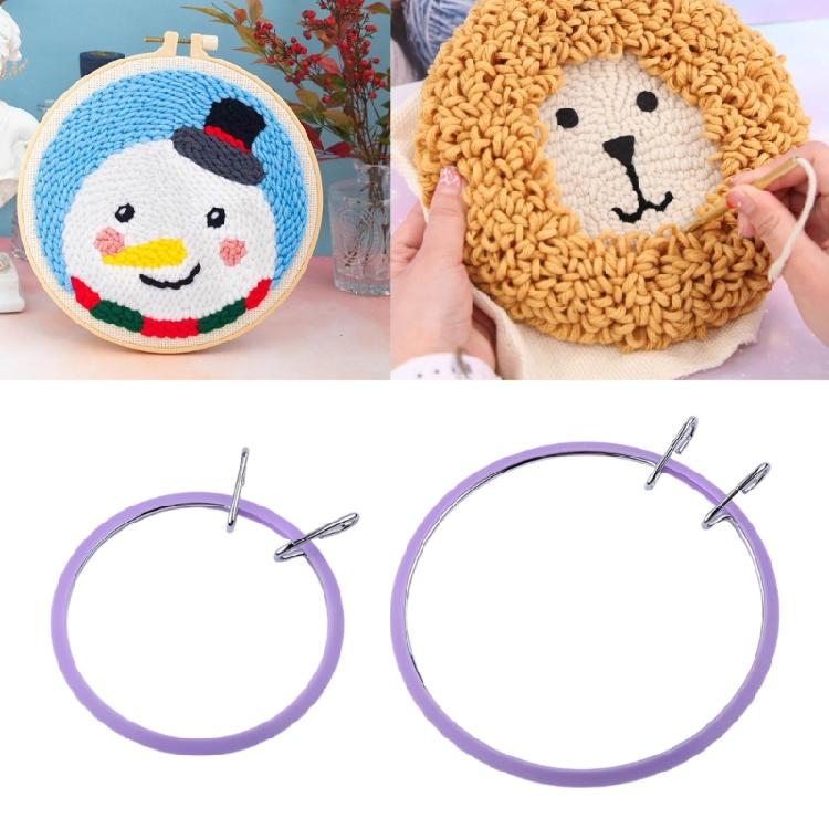 Embroidery Hoop Metal Crafting Tool Adjustable Crosses Stitching Frame Embroidery Frame for Needleworks Embroidery Project
