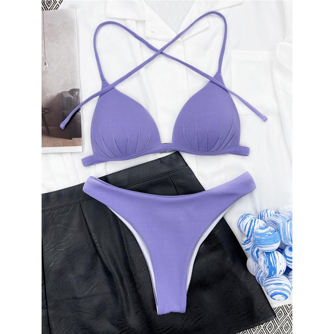 

4 цвета, бразильское бикини с лямкой на шее, женские купальники, женский купальник, комплект бикини из двух частей, купальный костюм, купальный костюм для леди L