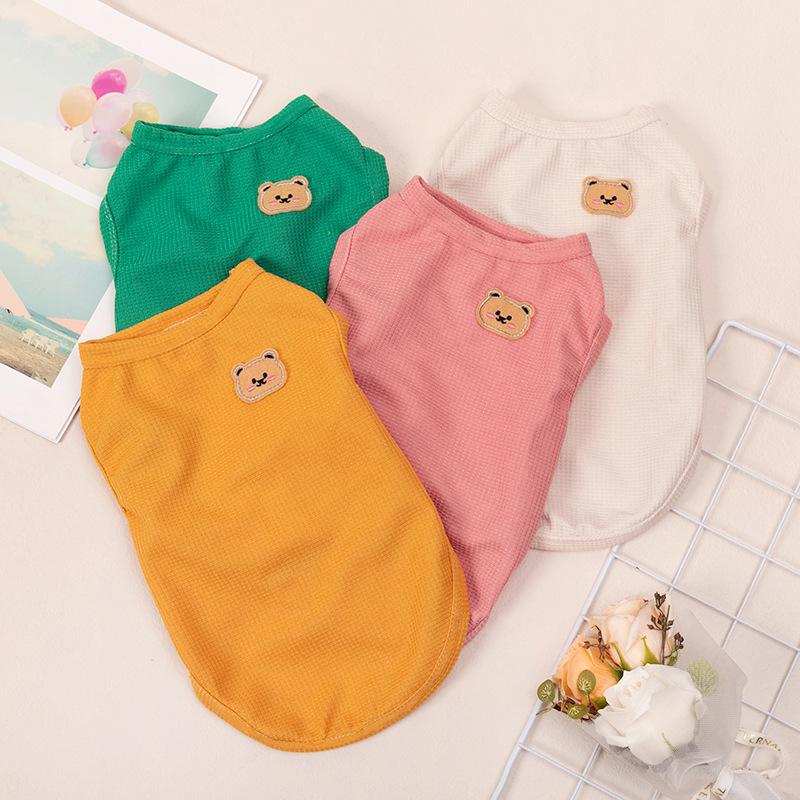 Summer Sleeveless Vest for Small Dogs - Fits Teddy, Pomeranian, and Bichon Frise