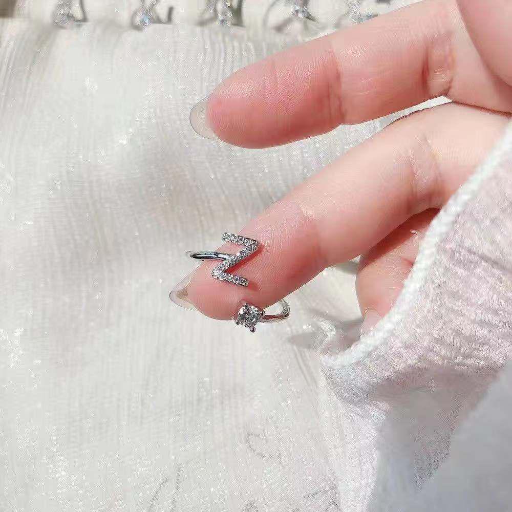 Adjustable Alphabet Rings: Trendy Japanese & Korean Student Accessories