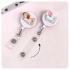 Cute Animal Retractable Badge Holder for Healthcare Workers60cm Extendable ID Card Reel with Secure Clip Puppy Design for Nurses