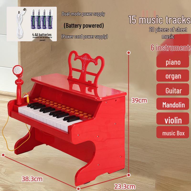 

Baoli Электронное пианино-клавиатура с микрофоном для детей 3-6 лет - Музыкальная игрушка в подарок 1701.
