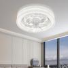 Modern Oscillating Ceiling Fan with Light for Bedroom, Study, Dining, or Children's Room