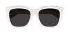 Balenciaga Asian BB0237SA Women's Sunglasses, Fit, 004, White/Gray