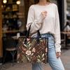 Vintage Floral Women Tote Bag Casual Daily Handbag for Shopping Commute