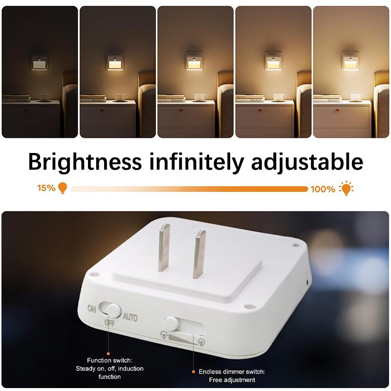Motion Activated Night Light With Plug-in Design And 120° Detection Angle For Home Décor Lamp