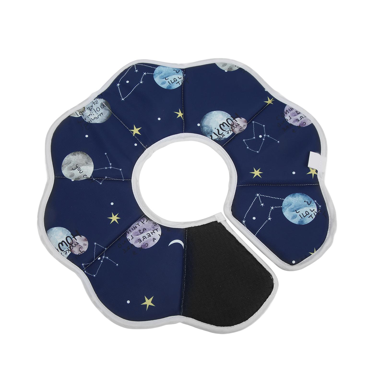 

Cat Recovery Collar Waterproof Breathable Foldable Protective Pet Elizabethan Collar for Puppy KittenConstellations