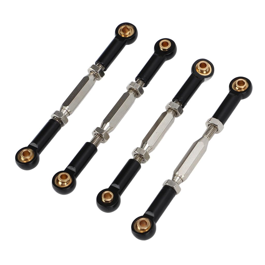 4Pcs RC Car Camber Links Black Aluminium Alloy Reduce Vibration Durable Exquisite 110 Camber Links