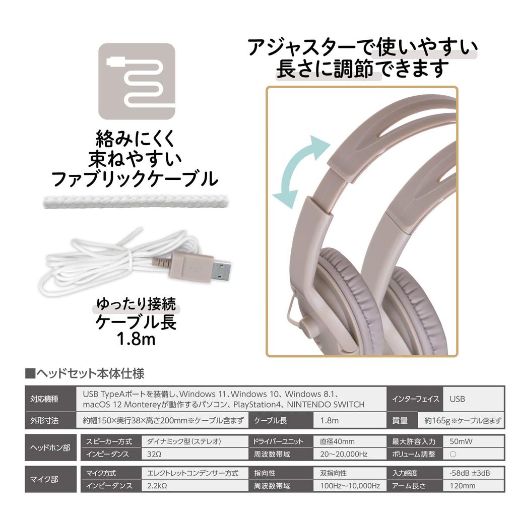 Fones de ouvido PLUS Jibuniro Fone de ouvido grande que pode ser usado como comando cinza, TW-HS001 428-801