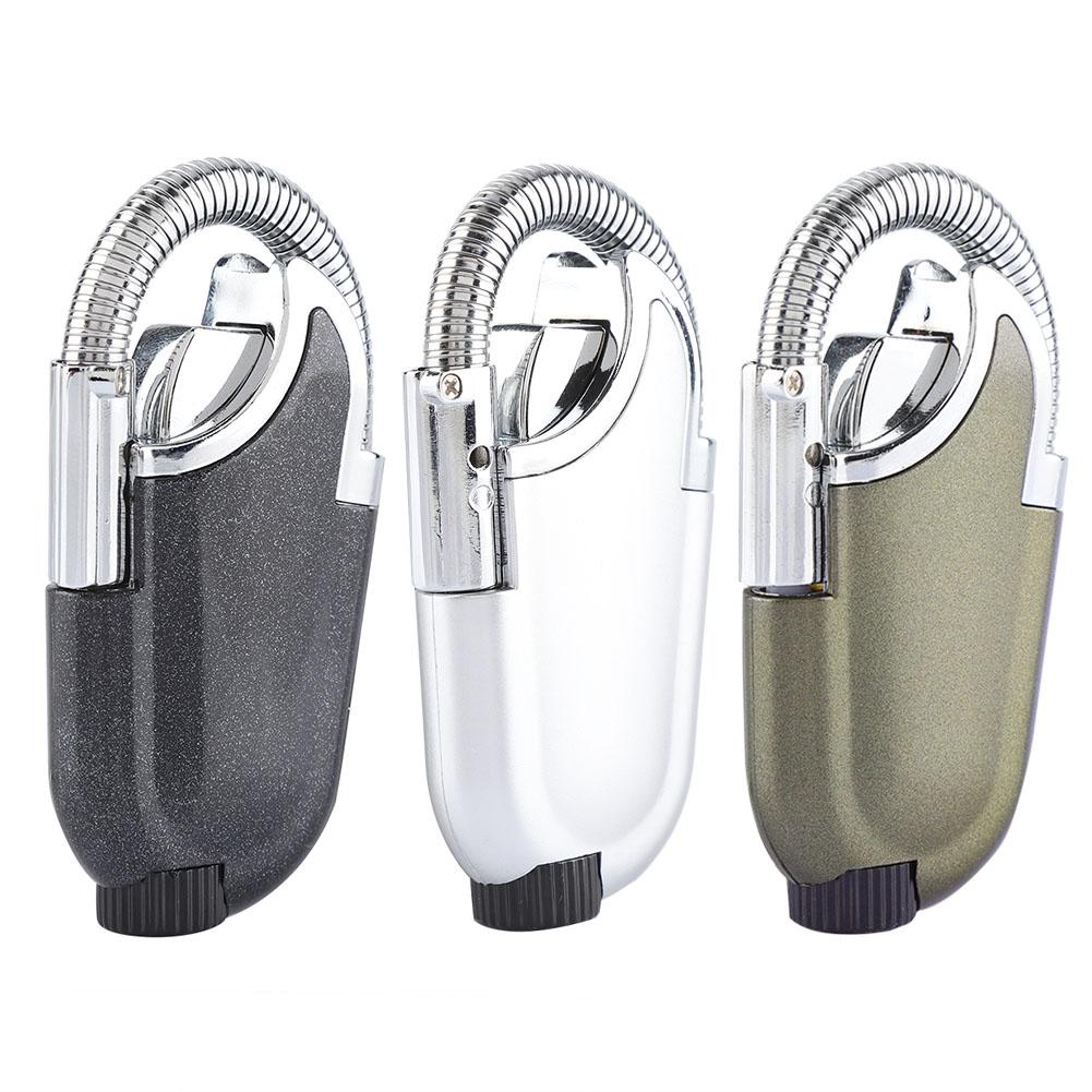 Outdoor BBQ Camping Flexible Neck Refillable Butane Flame Lighter Ignition Tool